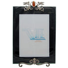 Greek Traditional Carnelian Bronze Silver Plated Picture Frame (A-60)