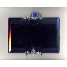 Greek Traditional Lapis Lazuli Bronze Silver Plated Picture Frame (A-63)