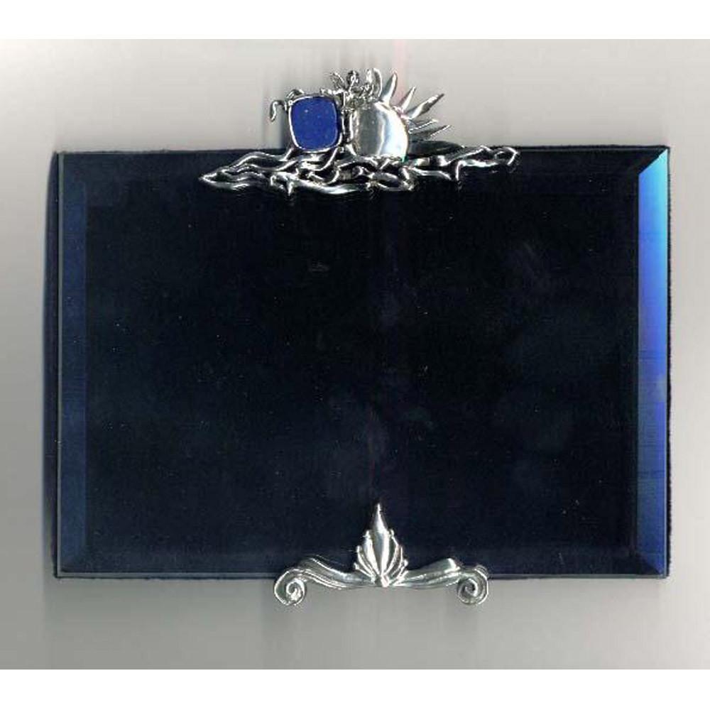 Greek Traditional Lapis Lazuli Bronze Silver Plated Picture Frame (A-67) - ELEFTHERIOU EL