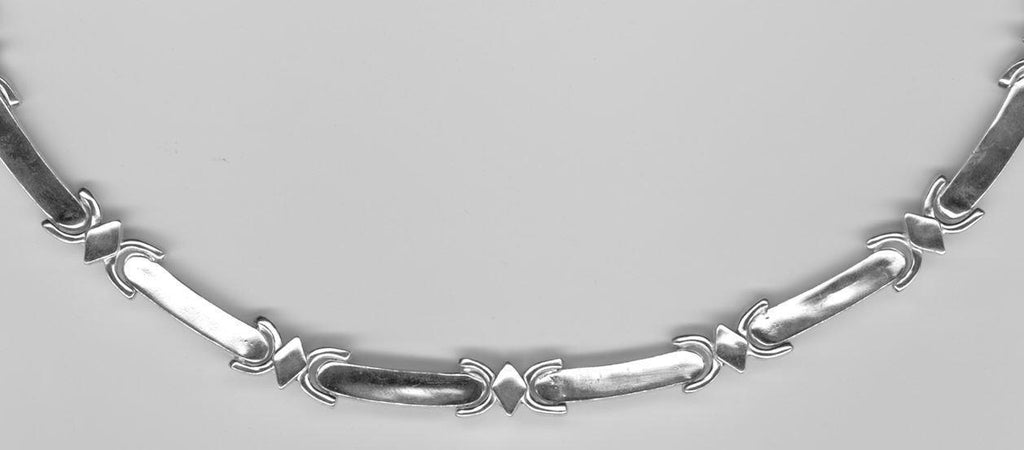 Greek Traditional Sterling Silver Necklace (PE-64) - ELEFTHERIOU EL