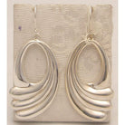 Greek Wave Drop Earrings in Sterling Silver (GT-07) - ELEFTHERIOU EL