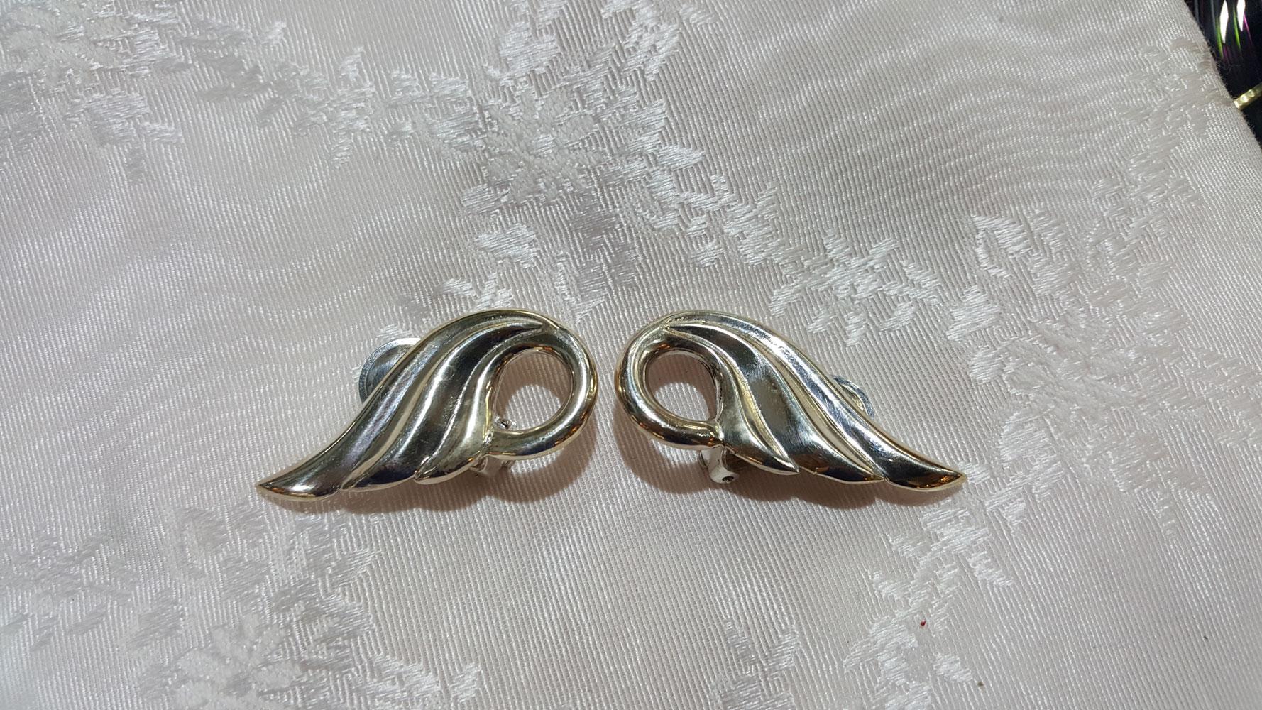Greek Wave Earrings in Sterling Silver (GT-13)