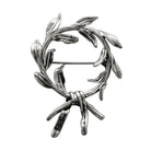Kotinos Olive leaf Wreath brooch in Sterling Silver (K-40)
