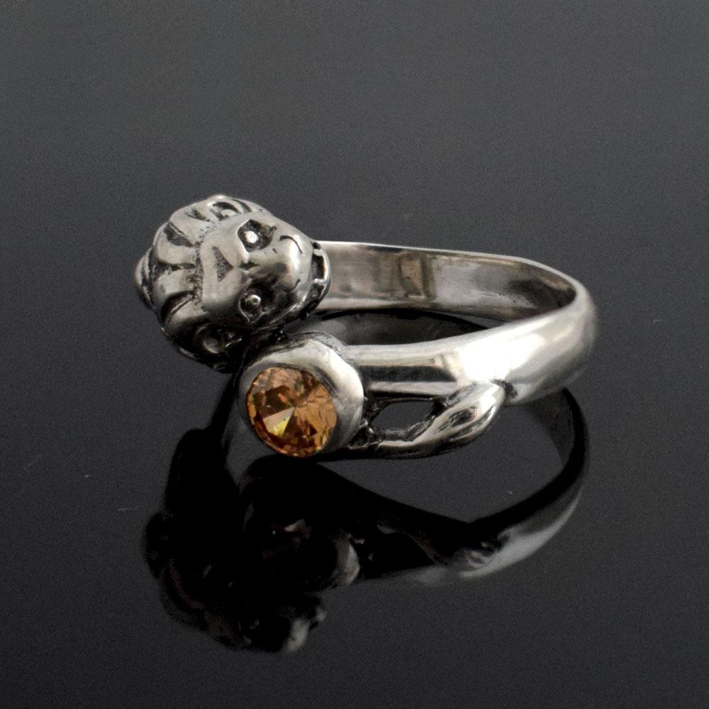 Lion Head Ring, Ancient Greek Ring, Sterling Silver Ring, womens gift, handmade ring, womens jewelry - ELEFTHERIOU EL