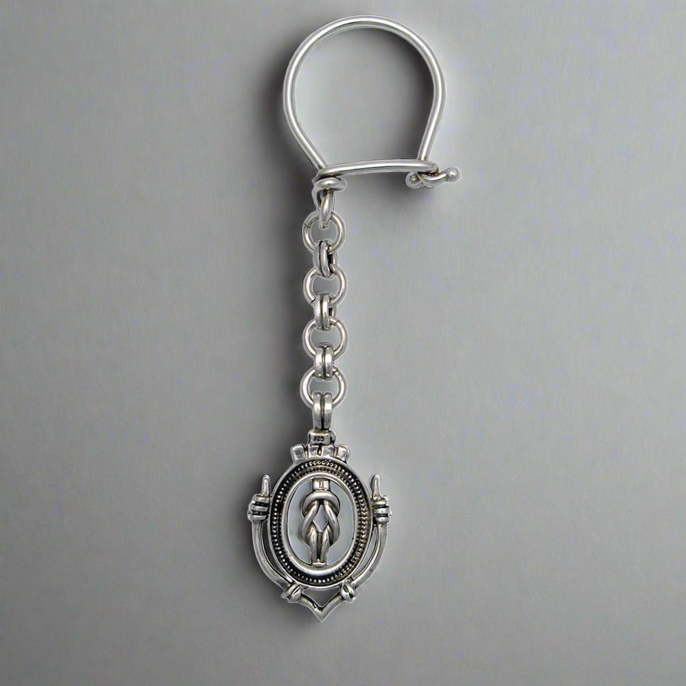 Love Knot Key ring in sterling silver (MP-23)
