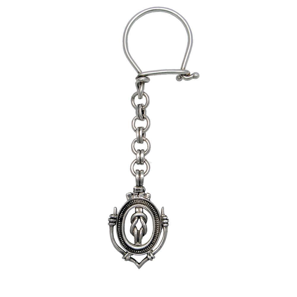 Love Knot Key ring in sterling silver (MP-23) - ELEFTHERIOU EL