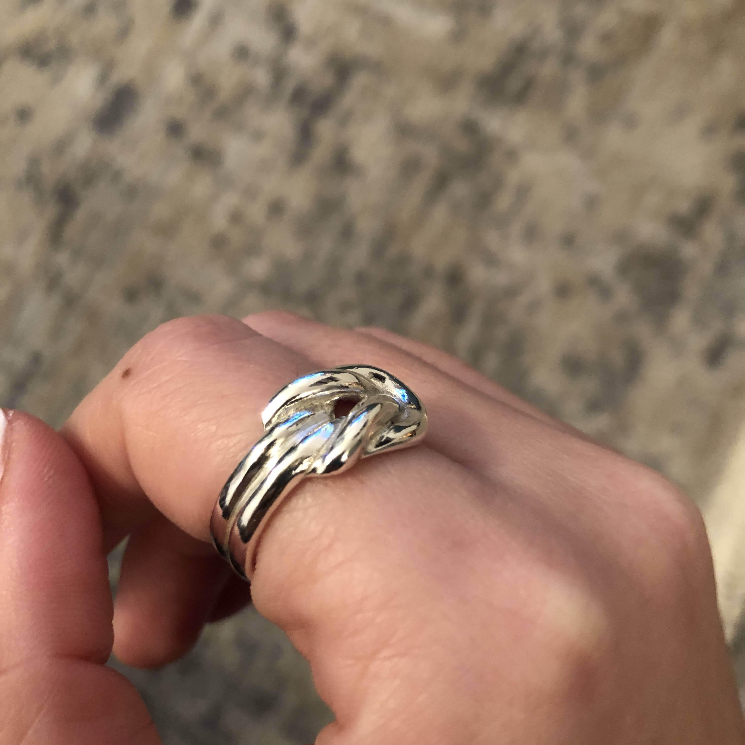 Love Knot Ring in Sterling Silver (DT-130) - ELEFTHERIOU EL