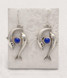 Minoan Dolphins Earrings, sterling silver earrings, Greek Jewelry, Womens Fashion