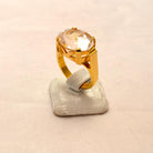 Ring in 18k Gold with Kunzite oval stone 7 c. (B-73)
