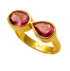 Ring in 18k Gold with Pink Tourmalines stones 3.55 c. (B-68)