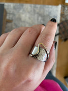 Ring in Sterling Silver with Decorative Black Patina (Oxidation) (DM-41)
