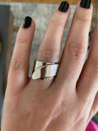 Ring in Sterling Silver with Decorative Black Patina (Oxidation) (DM-45)