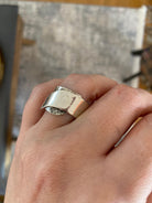 Ring in Sterling Silver with Decorative Black Patina (Oxidation) (DM-45) - ELEFTHERIOU EL