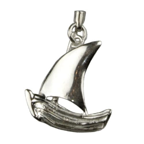 Sailboat Charm on plexiglass, silver charm with bronze leaves, home decor, gift idea, charm favors (PX-12) - ELEFTHERIOU EL