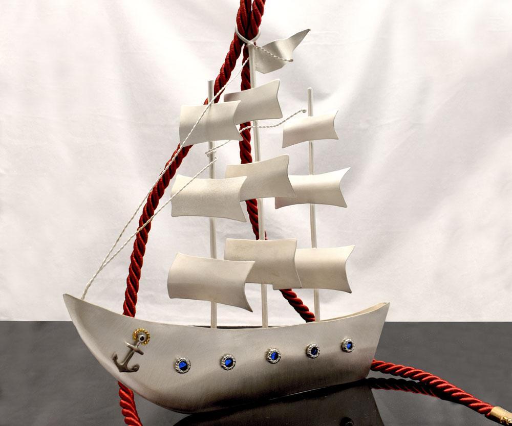 Sailboat - Decorative Sailboat, Home Decoration, Welcome Gift, Wall Hanger (XM-08) - ELEFTHERIOU EL