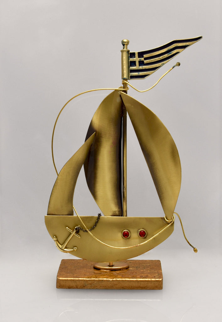 Sailboat - Decorative Sailboat, Home Decoration, Welcome Gift, Wall Hanger (XM-12) - ELEFTHERIOU EL