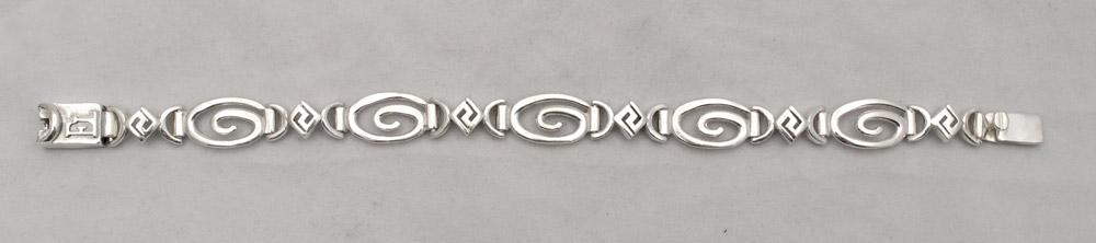 Spiral Bracelet in Sterling Silver (B-49) - ELEFTHERIOU EL