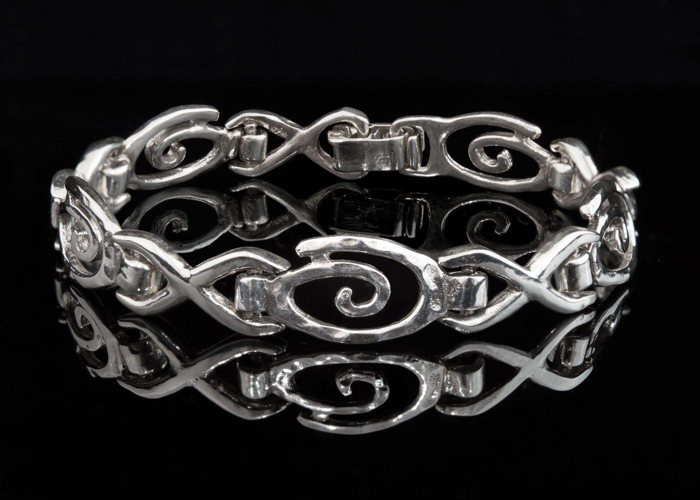 Spiral Bracelet in Sterling Silver, Spiral Bracelet (B-79)