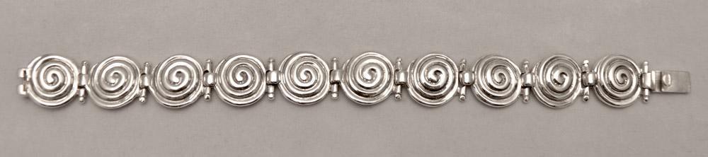 Spiral Bracelet in Sterling Silver, Spiral Bracelet (B-92)