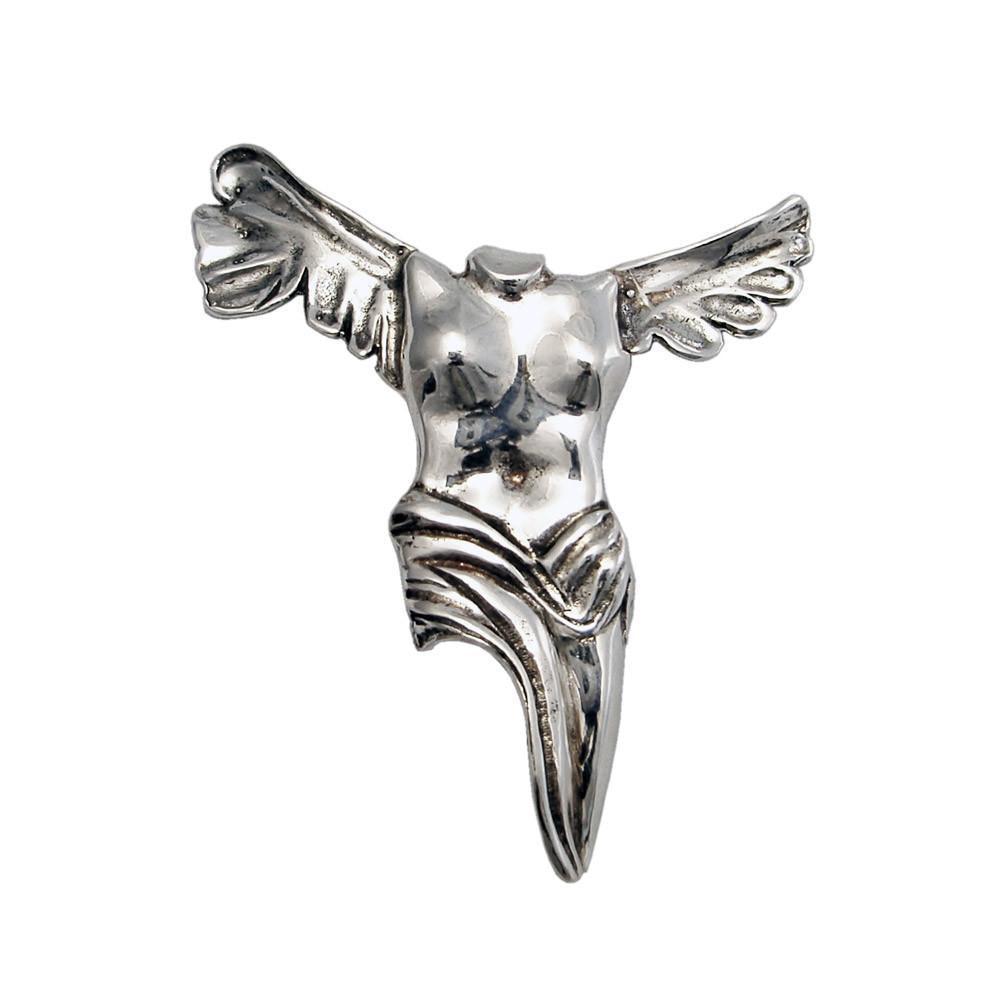 The Winged Victory of Samothrace Brooch in Sterling Silver (K-02) - ELEFTHERIOU EL